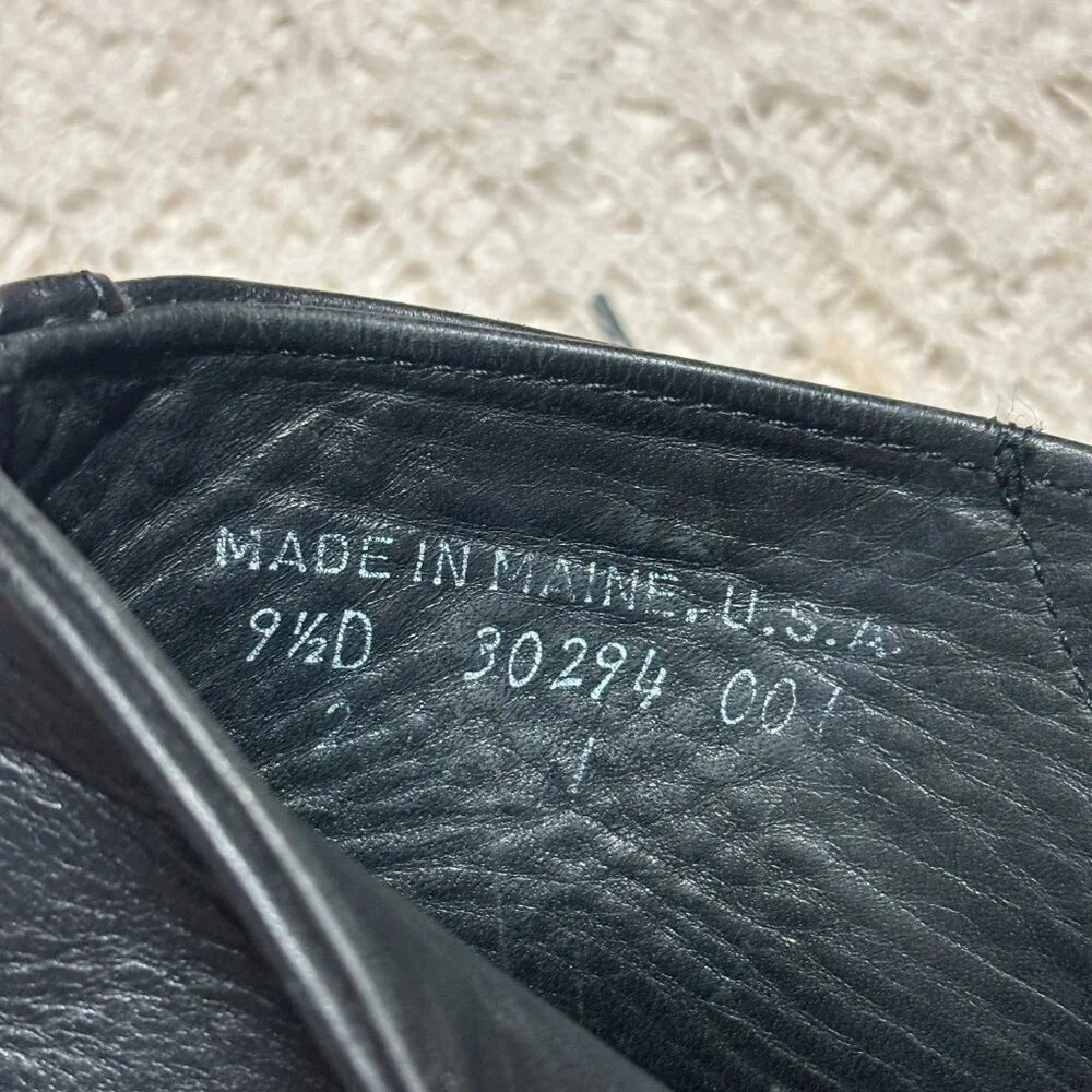 Rancourt & Co.‎ Leather Chukka Boot Black Solid Handcrafted Made in USA 9.5 D